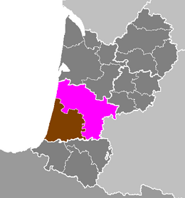 Arrondissement di Mont-de-Marsan – Localizzazione