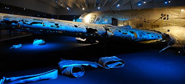 DC-3 wreck at the Swedish Air Force Museum, starboard side