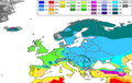 Európa Köppen-féle éghajlati osztályozása