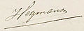 Handtekening Gerard Heymans (1857-1930)
