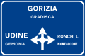 Directions on a main highway (formerly used )