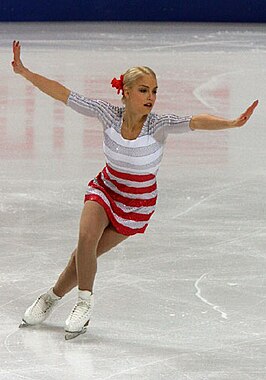 Kiira Korpi op het EK Kunstschaatsen 2009