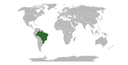 Location of Brazil