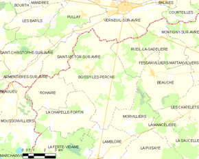 Poziția localității Boissy-lès-Perche