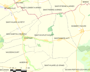 Poziția localității Saint-Souplet-sur-Py