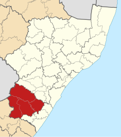 Location in South Africa