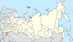 Letak Kalmykia di Rusia