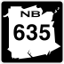 Route 635 marker