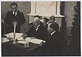 Jaan Poska signing the Treaty of Tartu