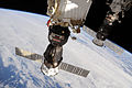 TMA-19 amarré à l'ISS.