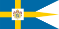 Kunglig flagga Royal Flag of Sweden with the Greater Coat of arms