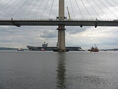 'HMS Queen Elizabeth' and The Queensferry Crossing - geograph.org.uk - 5442374.jpg