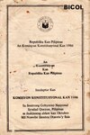 An Konstitusyon kan Republika kan Pilipinas 1986