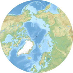 Spetsbergen på kartan över Arktis