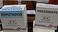 Urnas electorales para Presidente y Diputados