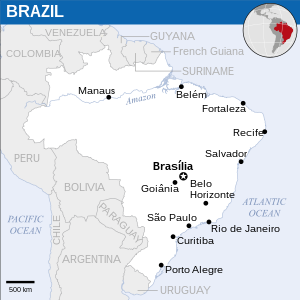 Бразилия на карте