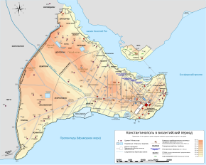 План византийского Константинополя