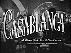 Casablanca filmaren hasierako kredituak