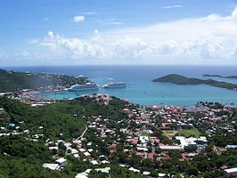 Zicht op Charlotte Amalie