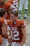 Colt McCoy sideline KSU-UT 2007.jpg