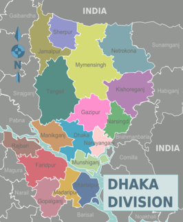 Districten in Dhaka (tot 2015)