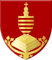 Het wapen van Dilsen-Stokkem (Stokkem = Loonse stad).