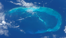 NASA-foto van de French Frigate Shoals