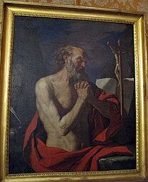 《聖哲羅姆（英語：Saint Jerome (Guercino)）》，約1640–1650年