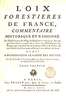 Ordonnance de 1669 sur les Eaux et Forêts