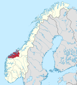 Fylkets läge i Norge