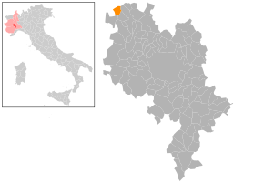 Poziția localității Berzano di San Pietro
