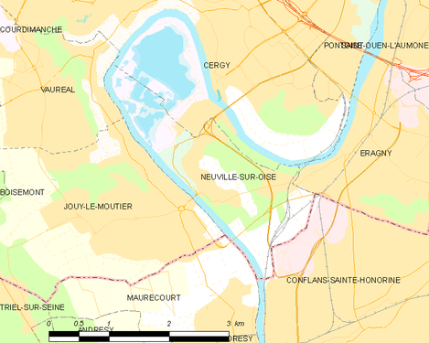 Carte de la commune.