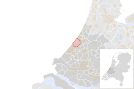 Locatie van de gemeente Wassenaar (gemeentegrenzen CBS 2016)