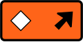 (TW-22) Detour - follow diamond symbol (veer right)