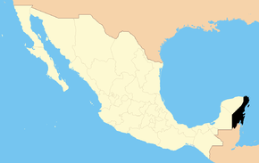 State of Quintana Roo within Mexico