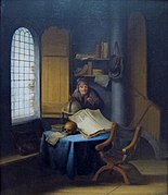 Scholar in his study, by Jacob van spreeuwen.JPG