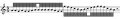 Two groups of 16 hemidemisemiquavers (or sixty-fourth notes) beamed together in a staff