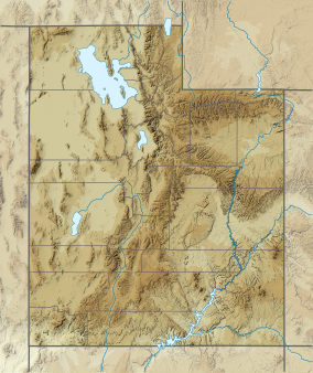 Map showing the location of Capitol Reef National Park