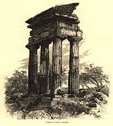 Templo de los Dioscuros (1878), por Josiah Wood Whymper