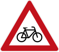 Zeichen 138-20 Radfahrer kreuzen (Aufstellung links)