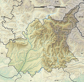 Voir sur la carte topographique des Alpes-de-Haute-Provence
