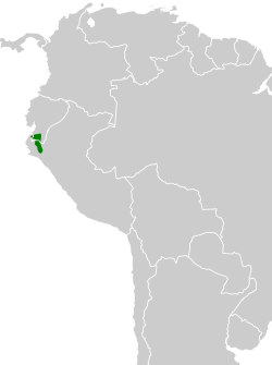 Distribución geográfica del hormiguero cabecigrís.