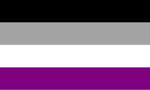 Drapeau de la fierté asexuelle.