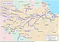 Português: O mapa mostra a Região Hidrográfica do Amazonas
