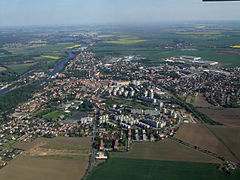 El río en Brandýs nad Labem-Stará Boleslav