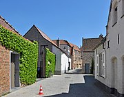 De Helmstraat in de richting van de Noordzandstraat