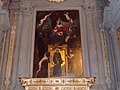 Cappella di San Nicola da Tolentino, Francesco Furini, Madonna del rosario, 1634, con all'interno, Bicci di Lorenzo, San Nicola da Tolentino che protegge Empoli dalla peste, 1445
