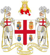 Escudo de armas de la Mancomunidad de Virginia (1607-1776)