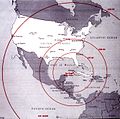 Cuban crisis map missile range