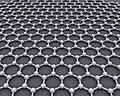 The ideal crystalline structure of graphene is the hexagonal grid.